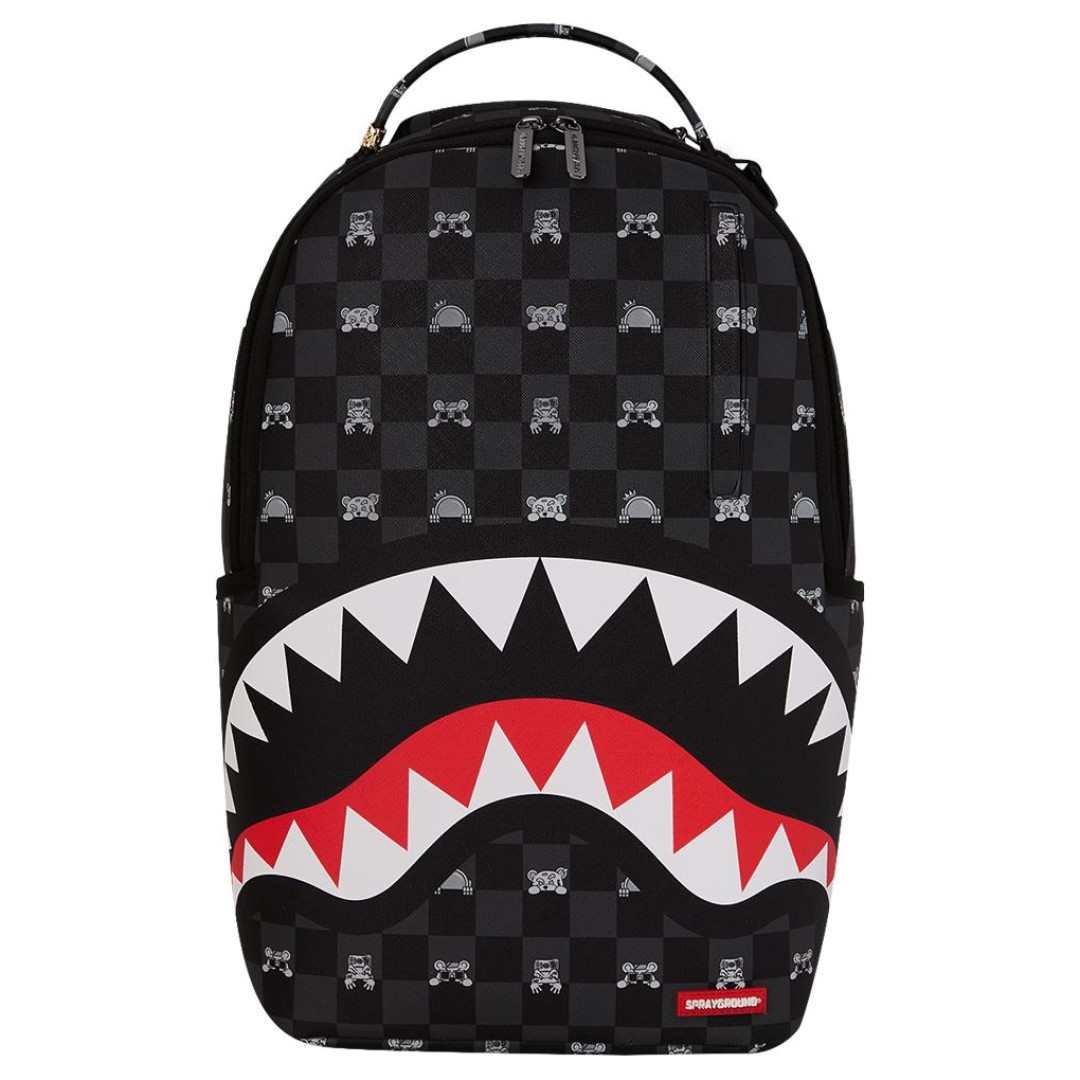 Nahrbtnik Sprayground | Gray Peeking Character Check Dlxsv